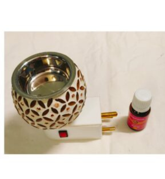 Electrical Camphor Diffuser Ceramic Brown