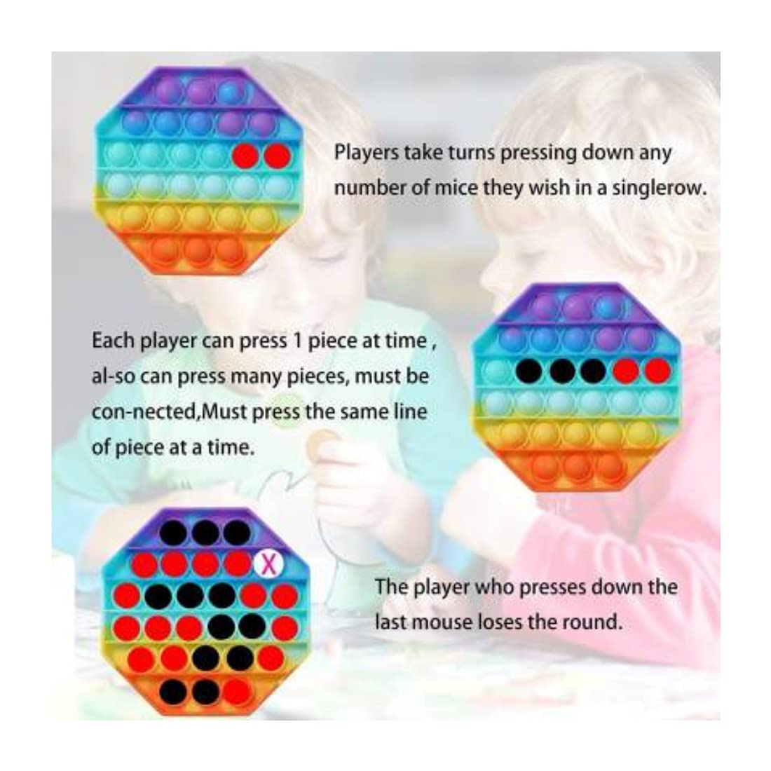 Pop-Push Fidget Sensory Toy Hexagon2