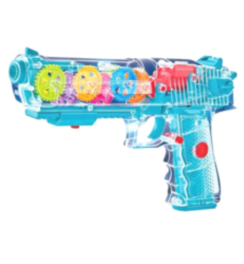 Transparent Gear Gun Toy