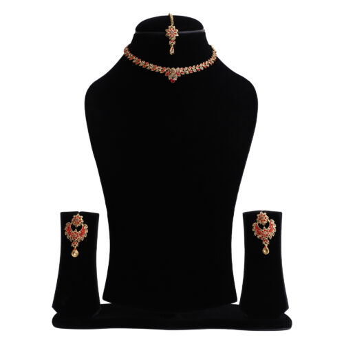 Alloy Jewellery Set Red Gold