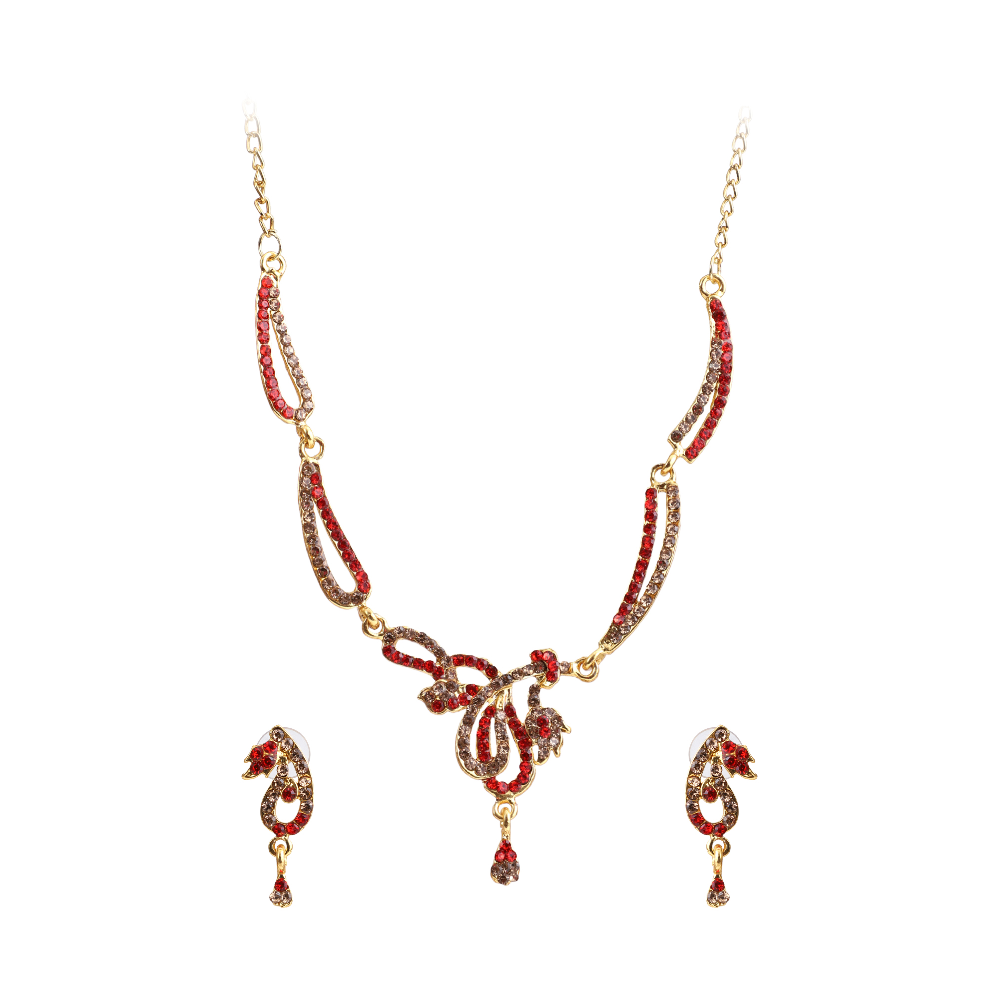 Alloy Jewellery Set Red - Image 2
