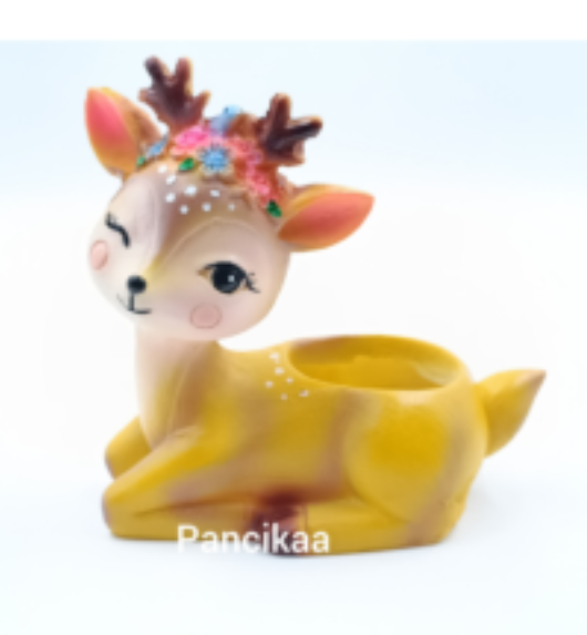 Pancikaa Deer Resin Planter