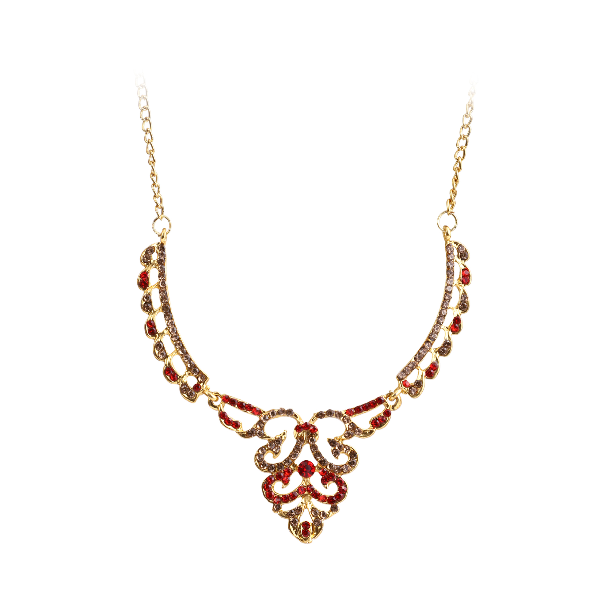 Alloy Jewellery Set Red - Image 3