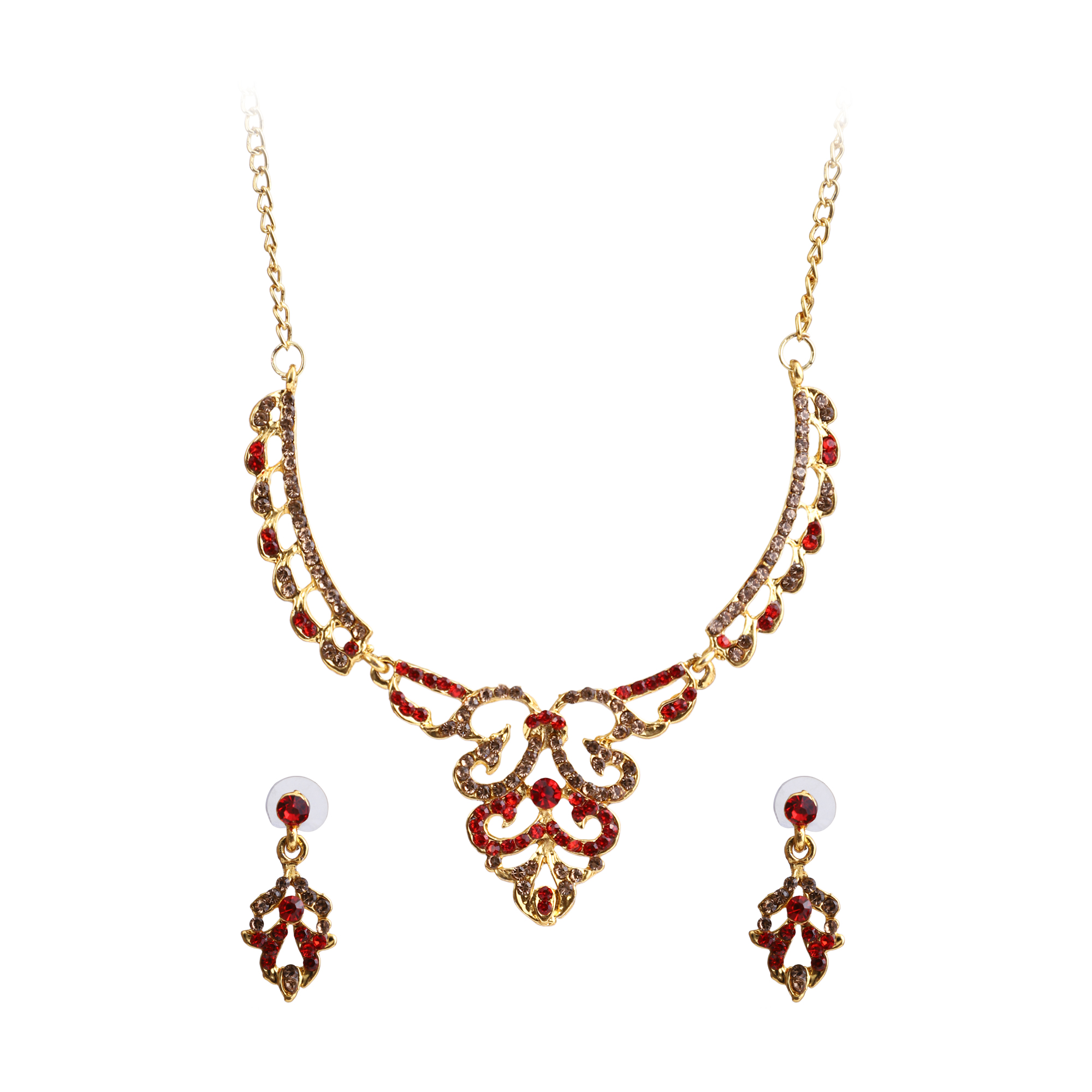 Alloy Jewellery Set Red - Image 2