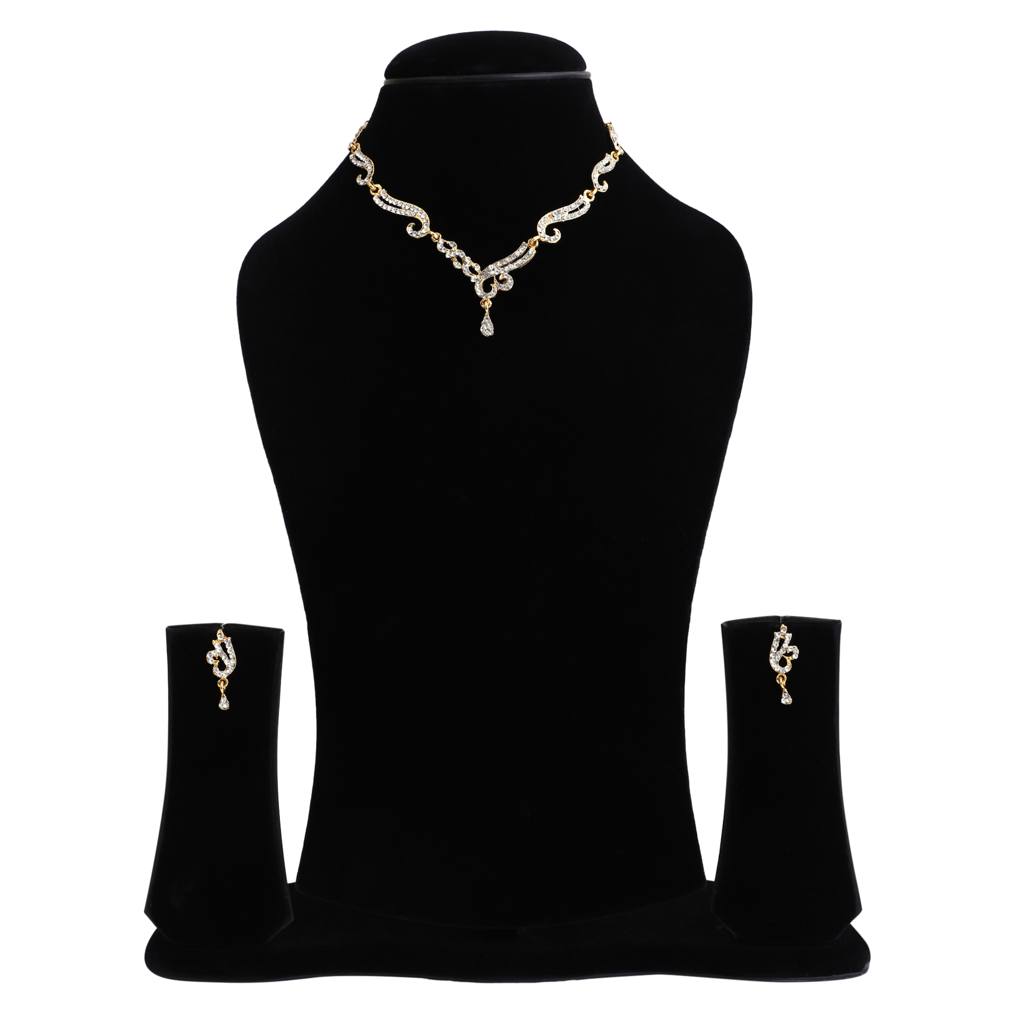 Alloy Jewellery Set White Gold