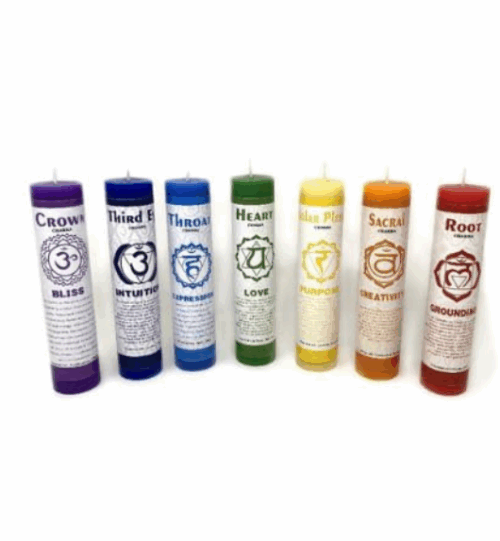 7 Chakra Candle Set
