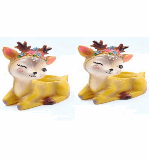 Deer Resin Planter Combo