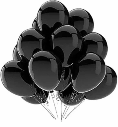 Black Metallic Balloon 50 Pcs
