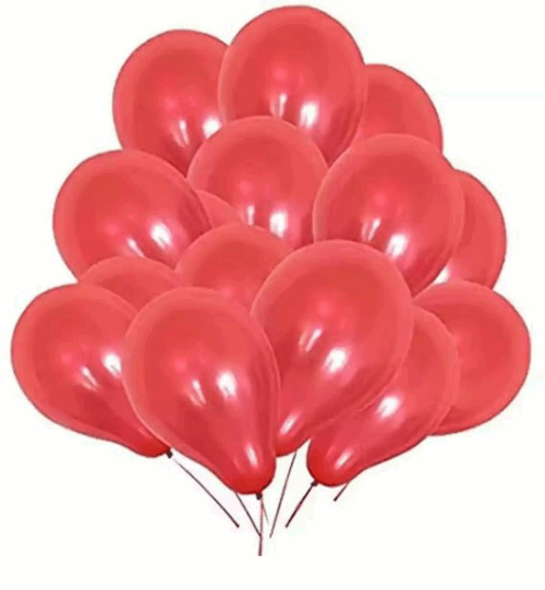 Red Metallic Balloon 50 pcs